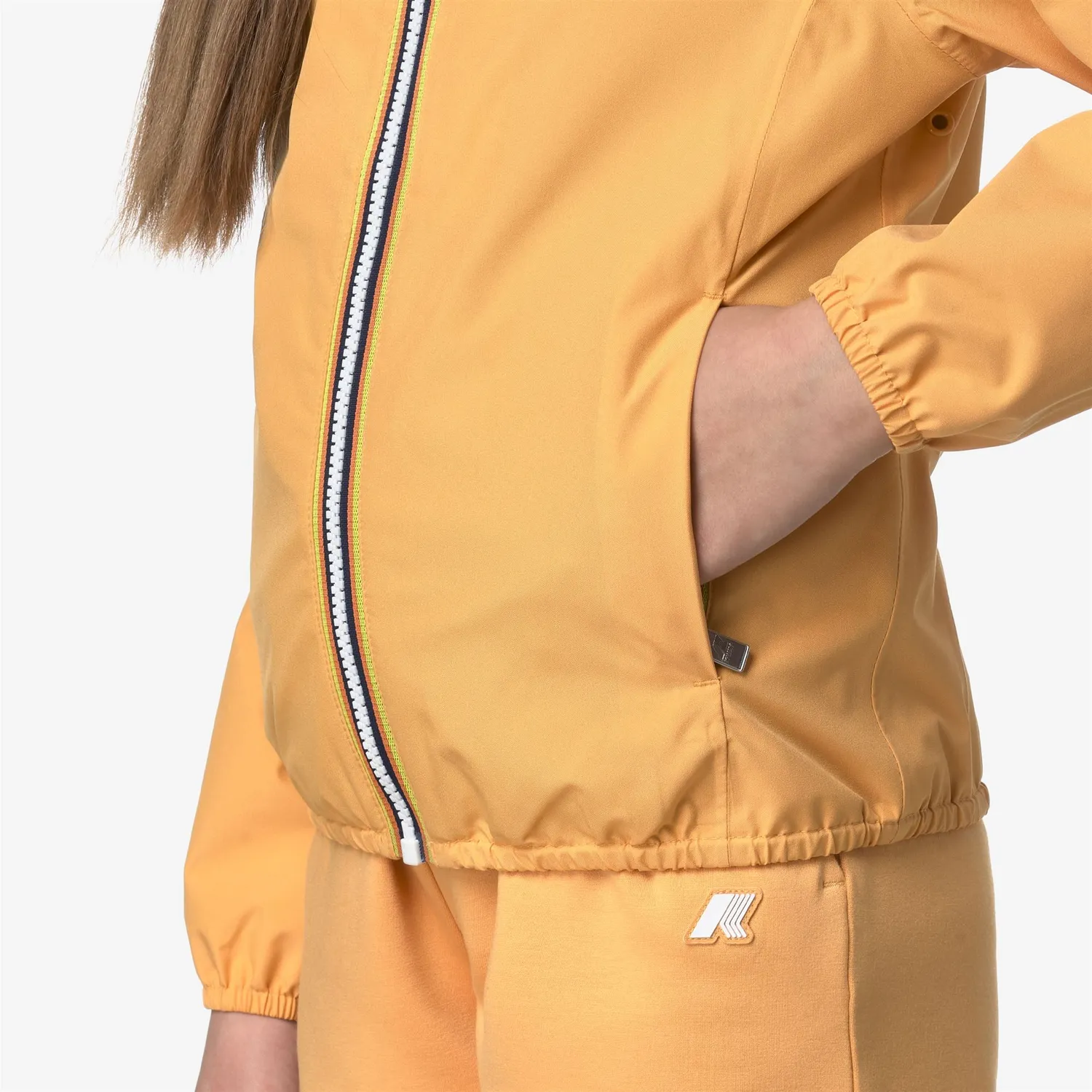 K-Way Lily Stretch Poly Jersey geaca fete portocalie
