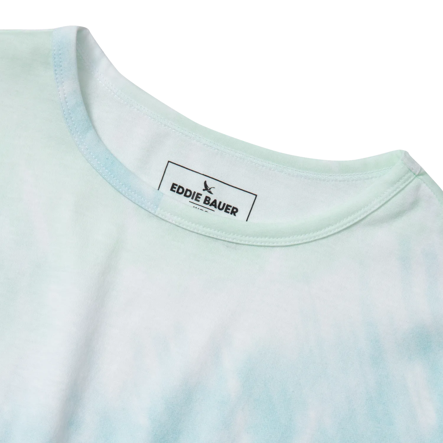 Tricou Eddie Bauer Boxy fete lavanda imprimat