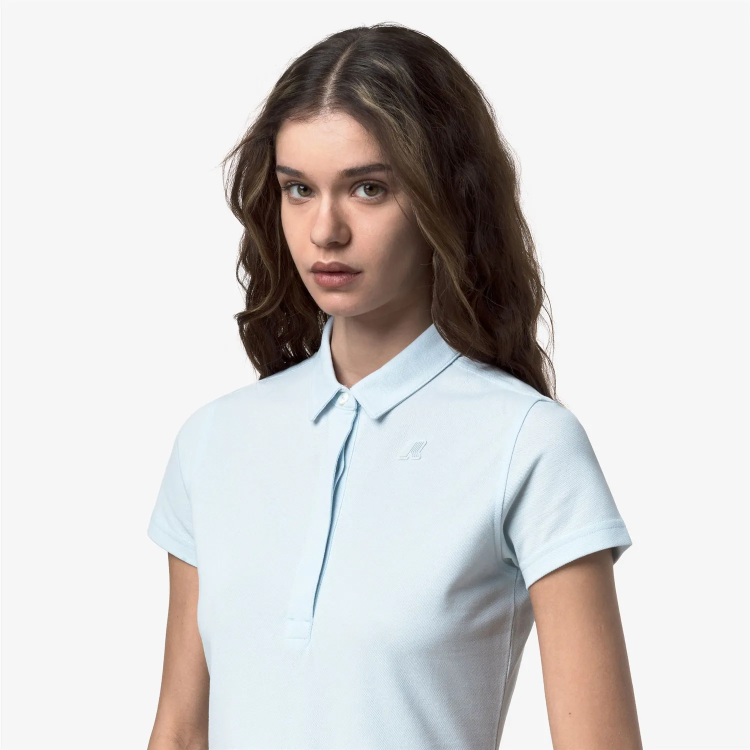 K-Way Amedea K1127GW polo damă albastru bumbac