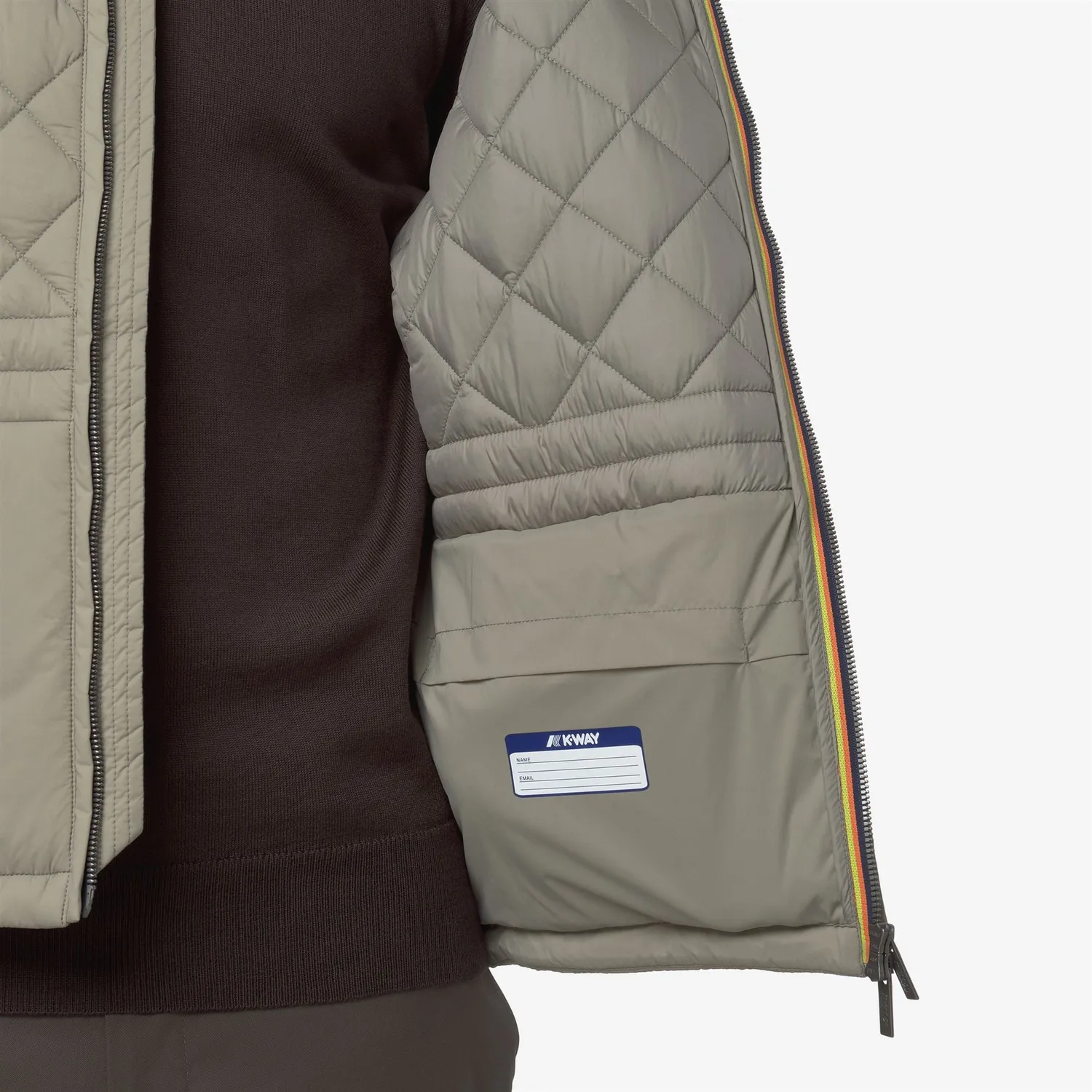K-Way Barnes Premium Warm vesta barbati verde oak matlasata