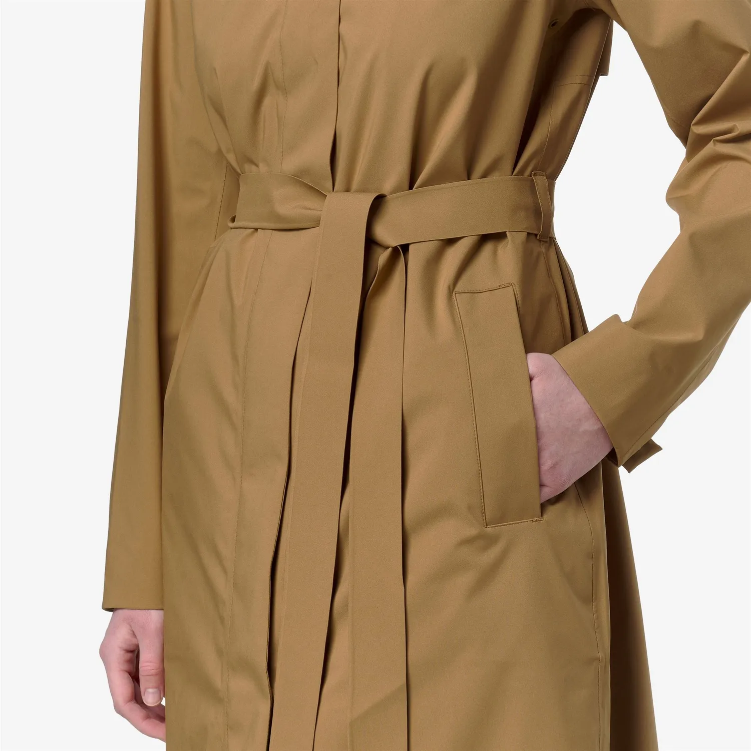 K-Way Barbra Stretch 2L geaca lunga maro impermeabila