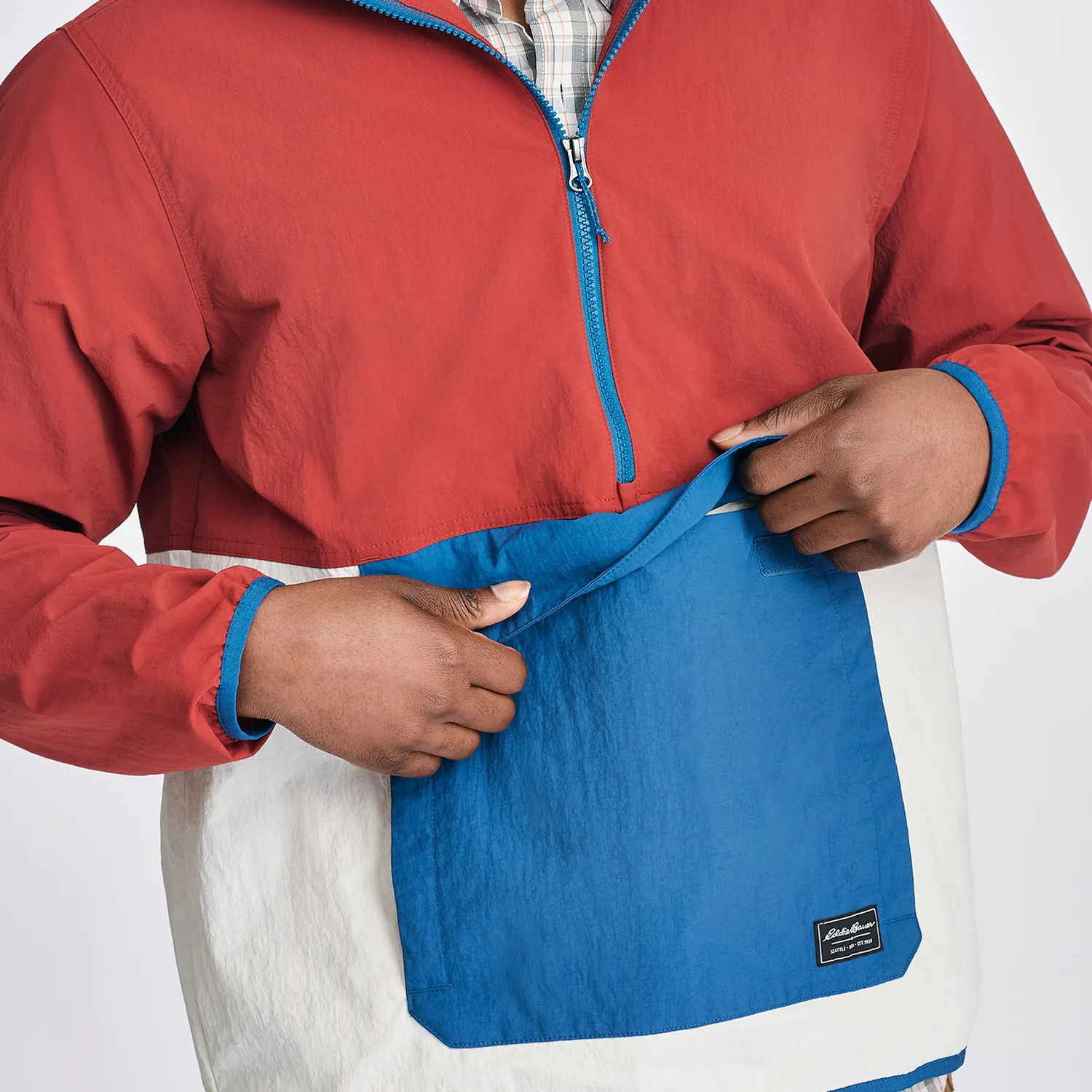 Eddie Bauer Zephyr anorac vânt verde respirabil ușor