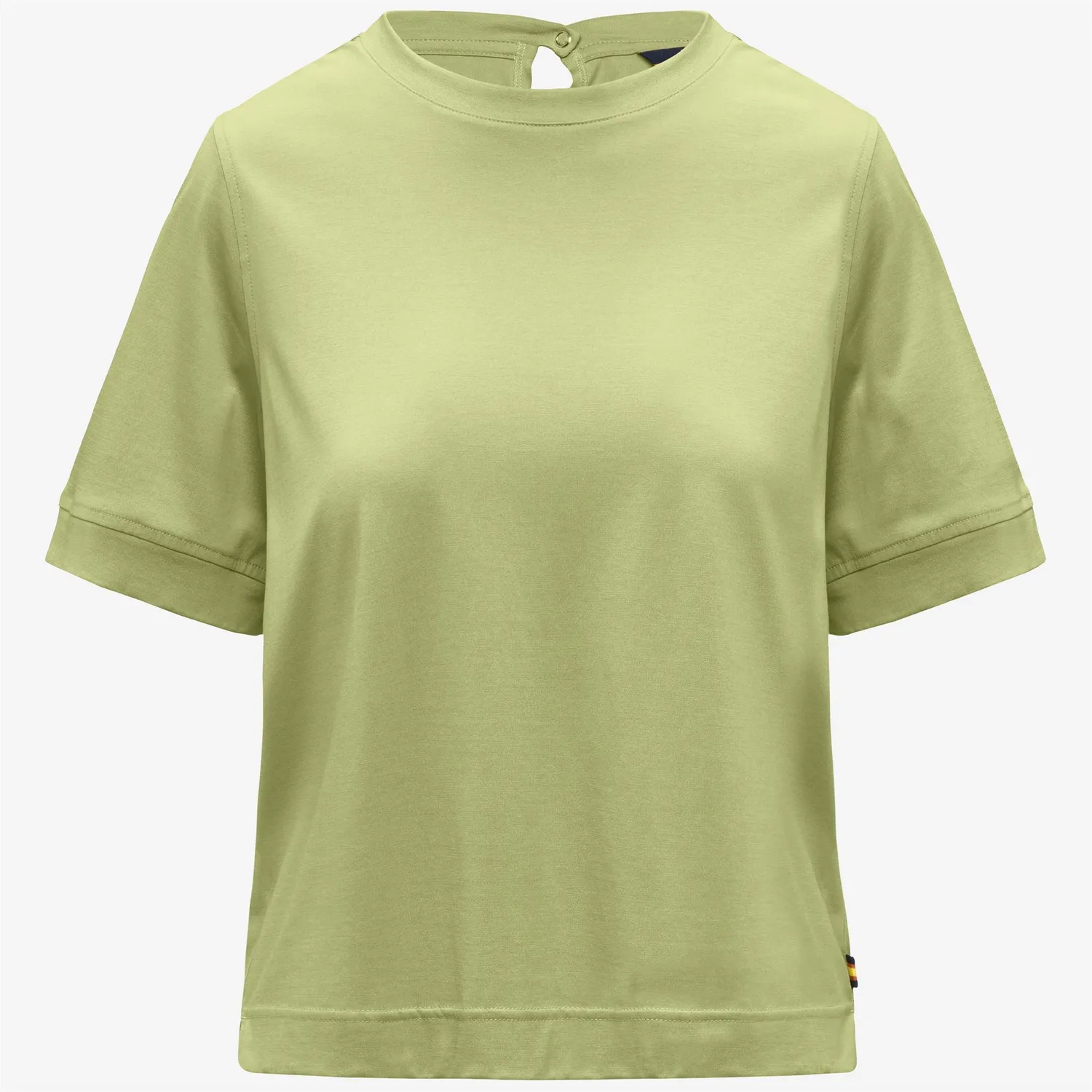 K-Way Gabillou Cotton Silk tricou femei verde lime matase