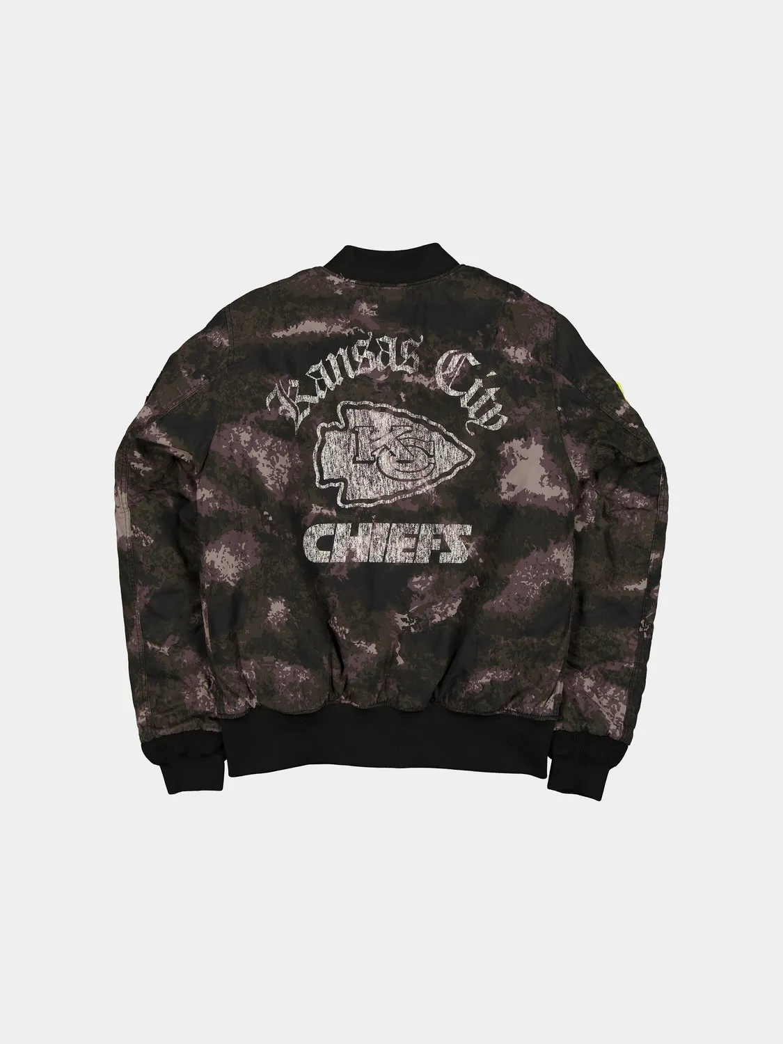 Alpha Industries MA-1 bomber negru camo reversibil NFL