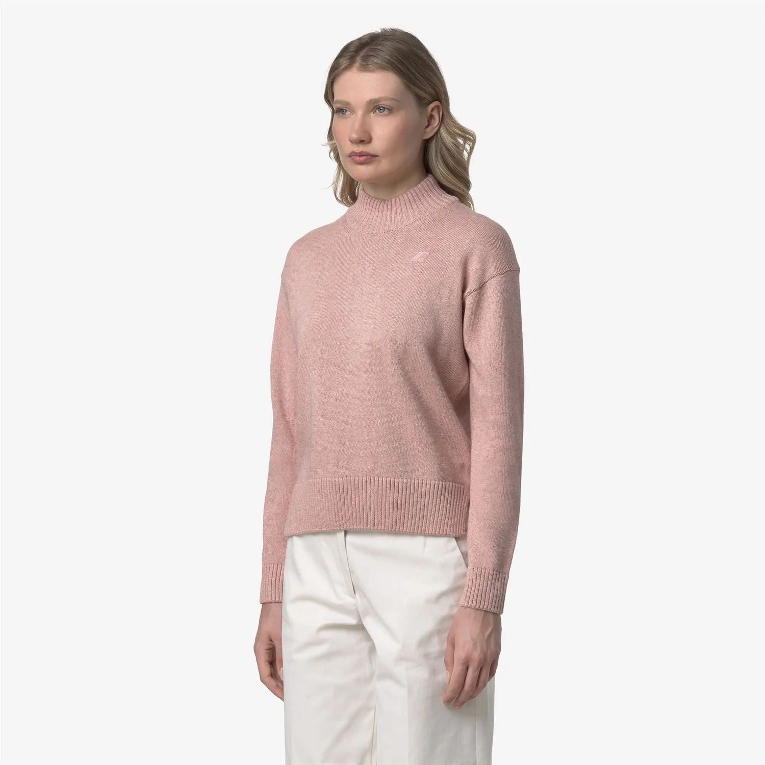 K-Way Agata Cotton Cashmere pulover dama roz bumbac