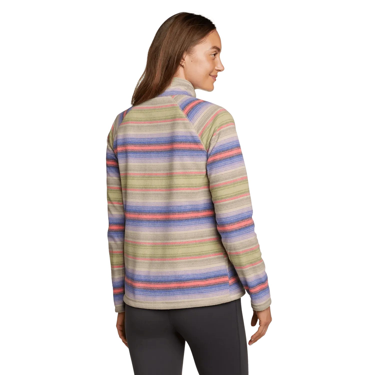 Eddie Bauer Quest bluză fleece mov fermoar scurt