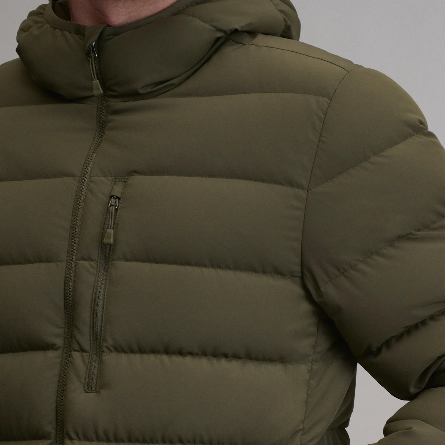 Eddie Bauer EB Stretch geaca barbati negru puf 650