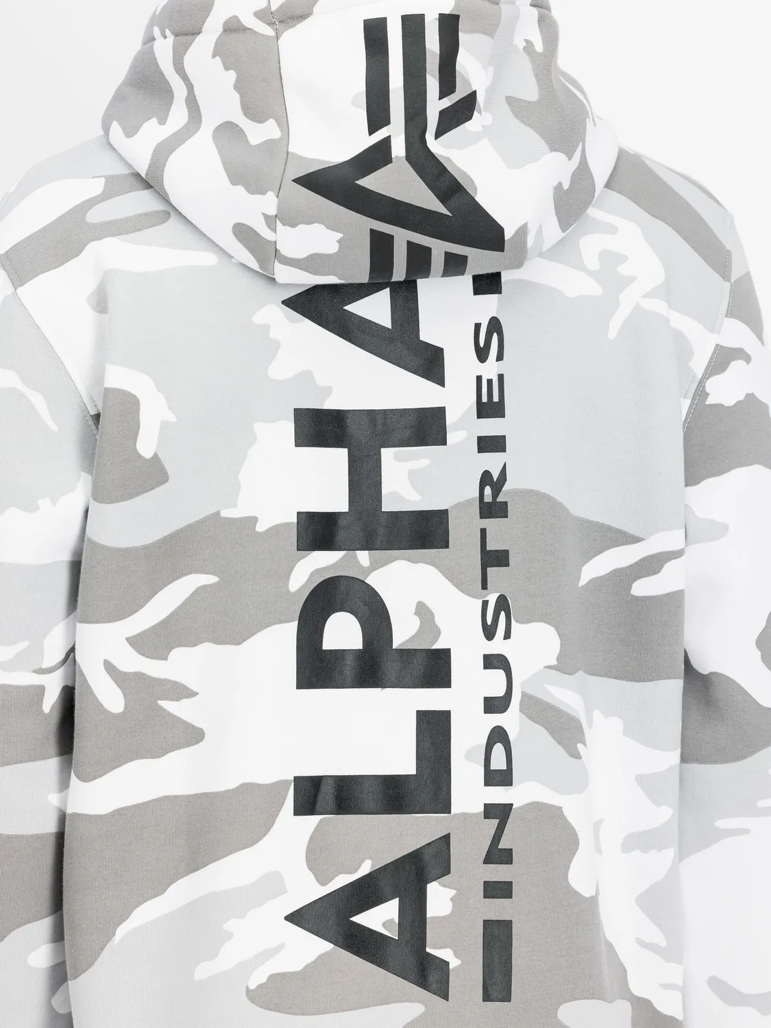 Alpha Industries Backprint hanorac camuflaj bumbac cu gluga