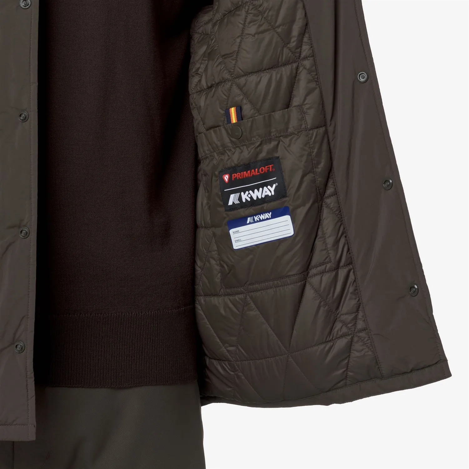 K-Way Umbert Plain Warm geacă bărbați black olive călduroasă