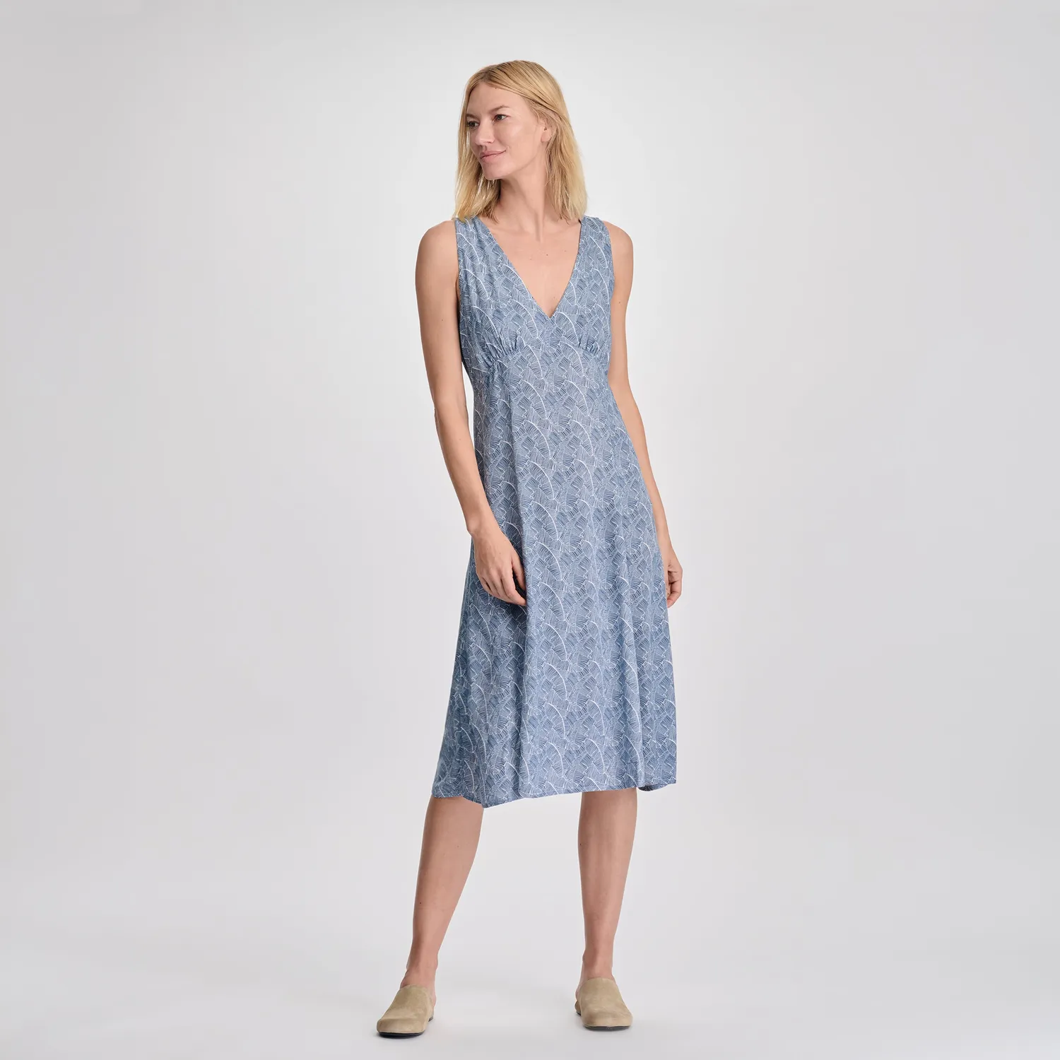 Eddie Bauer Destination Dress rochie ivoire lejera