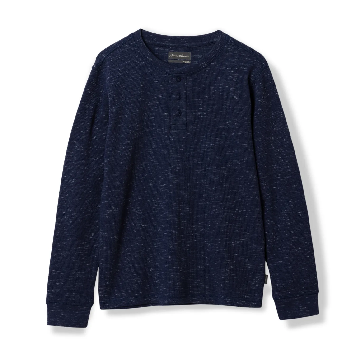 Eddie Bauer Eddies Favorite Thermal Henley bluza Grey Heather bumbac