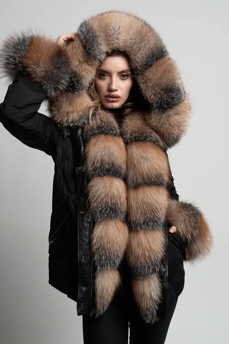 Mareus Diamond 146 parka damă puf vulpe