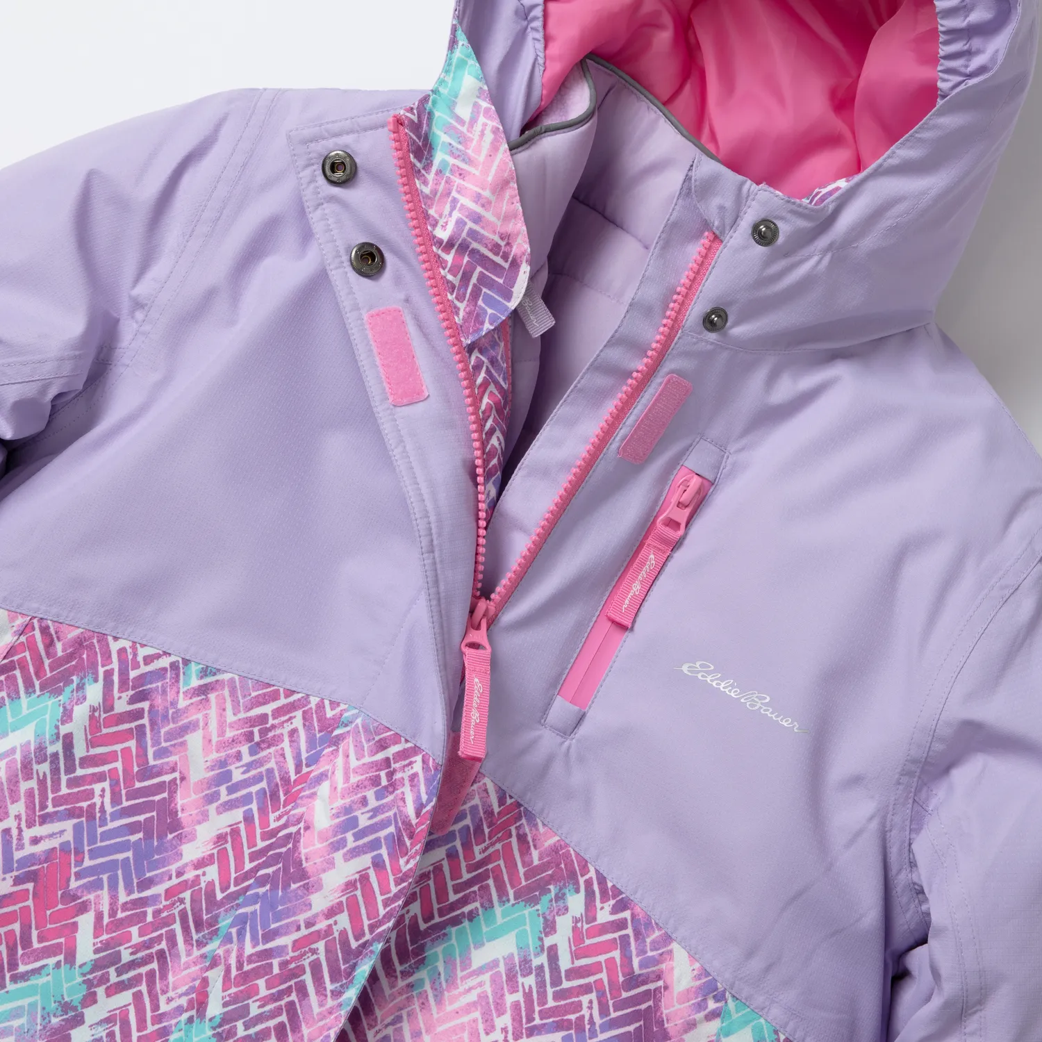Eddie Bauer Powder Search 3-in-1 Geaca Fete Paradise Blue