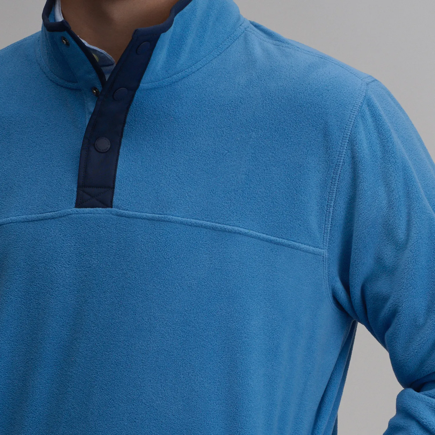 Eddie Bauer Chutes Snap Mock pulover polar gri inchis
