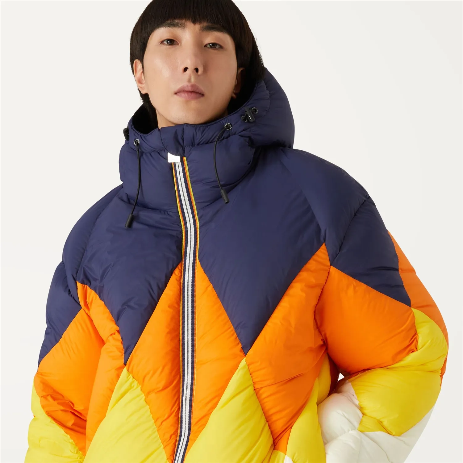 K-Way Eloi Wool palton bleumarin reversibil
