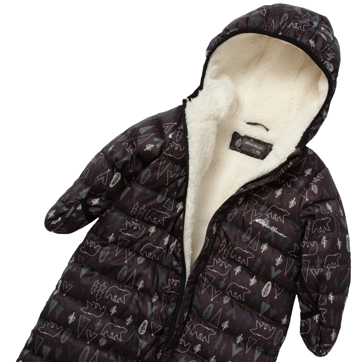 Eddie Bauer Down Snowsuit salopeta bebe Peacoat puf