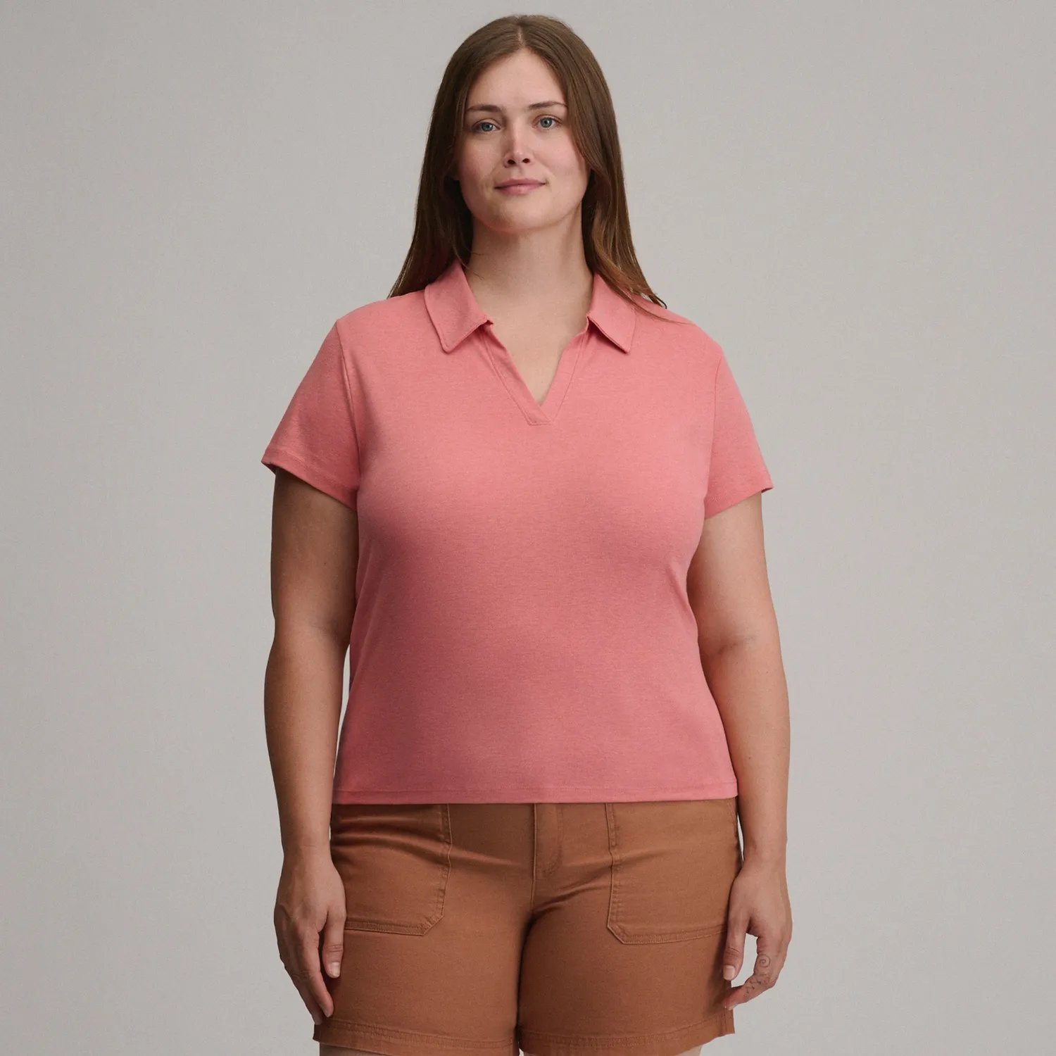 Bluza Eddie Bauer Everyday dama guler alb bumbac
