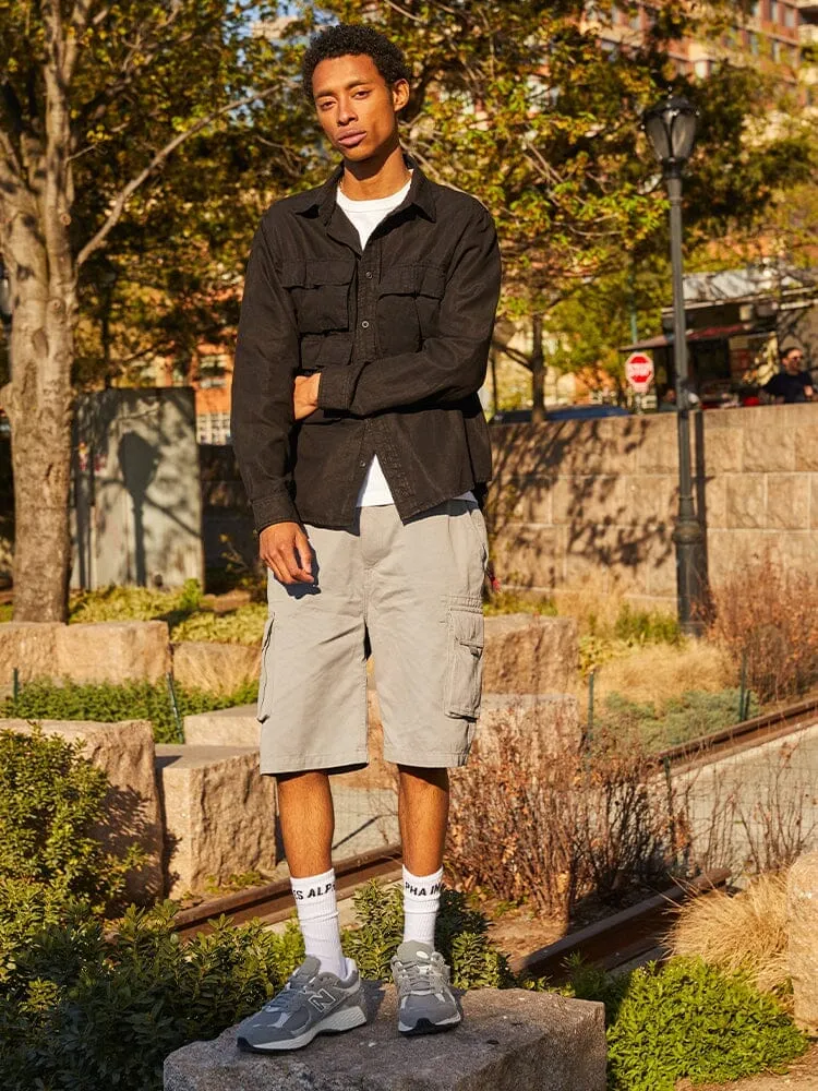 Alpha Industries Multi Pocket camasa neagra bumbac