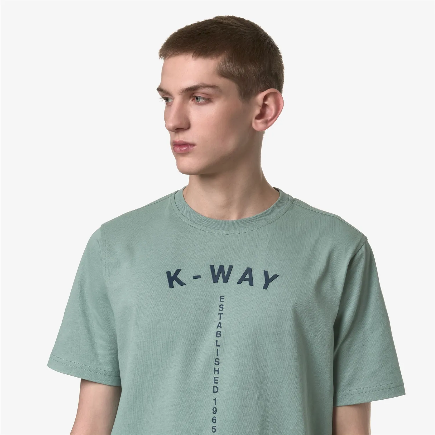 K-Way Odom Typo Est. tricou verde bumbac