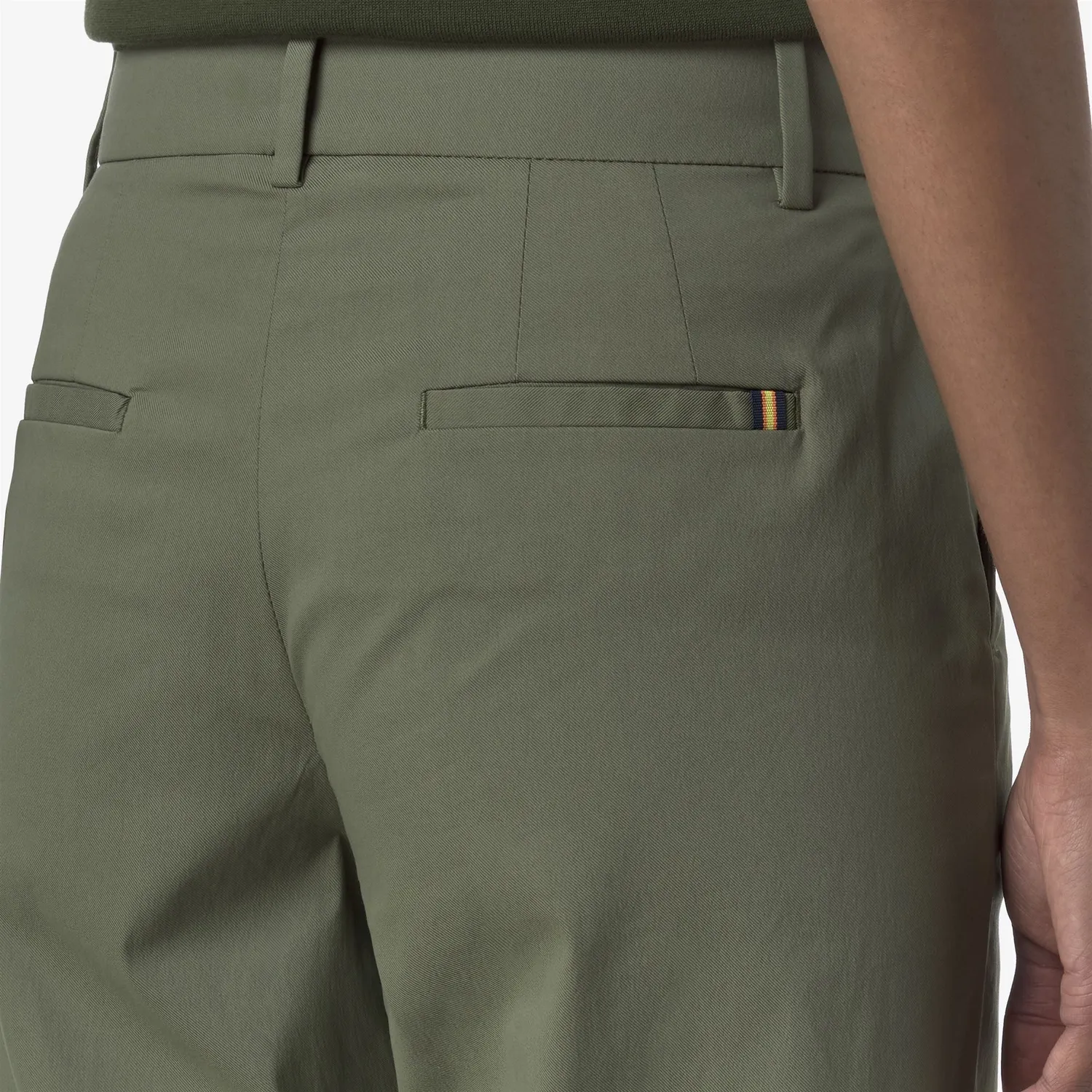 K-Way Tya pantaloni chino dama verzi stretch