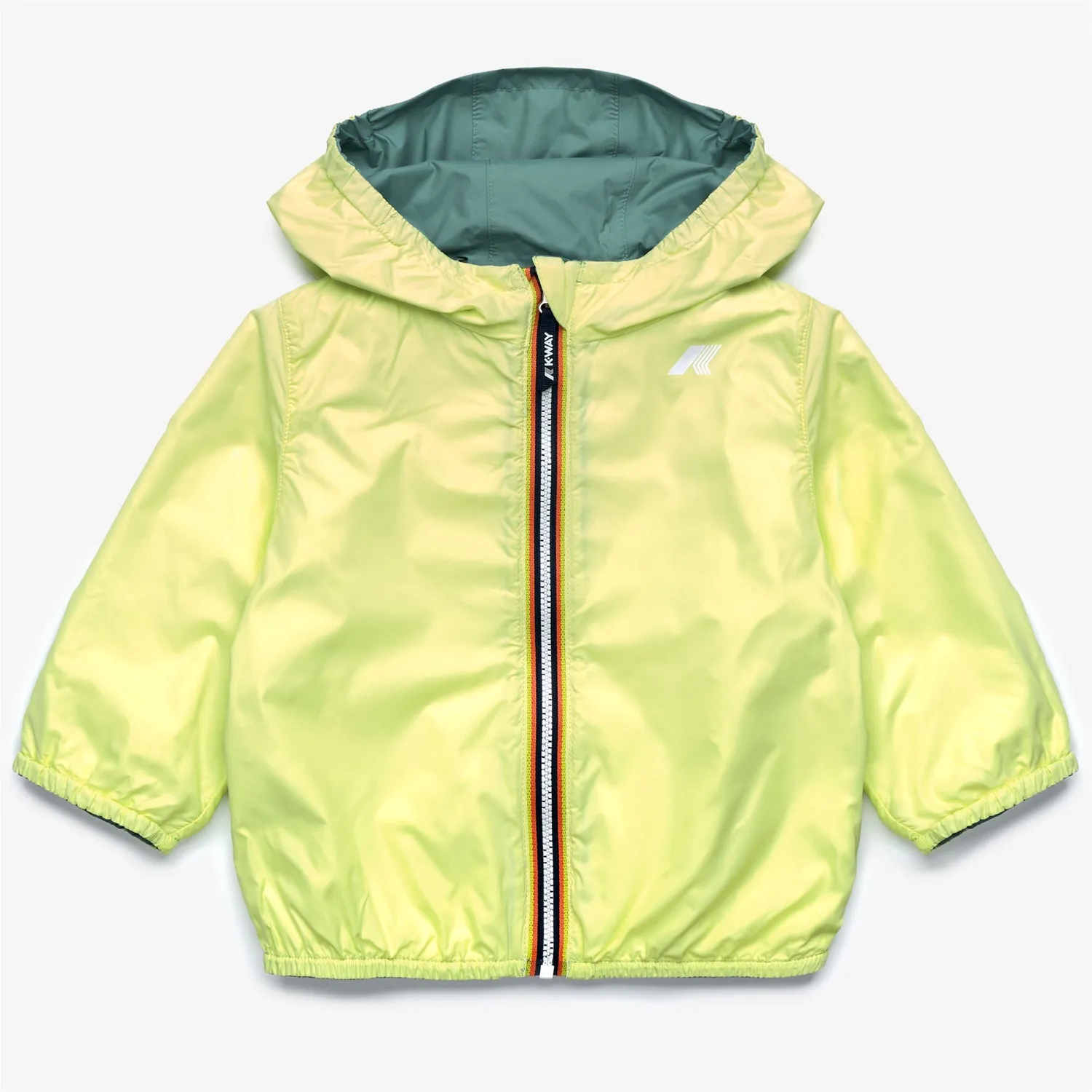 K-Way Jake Plus Double geaca bebe reversibila verde
