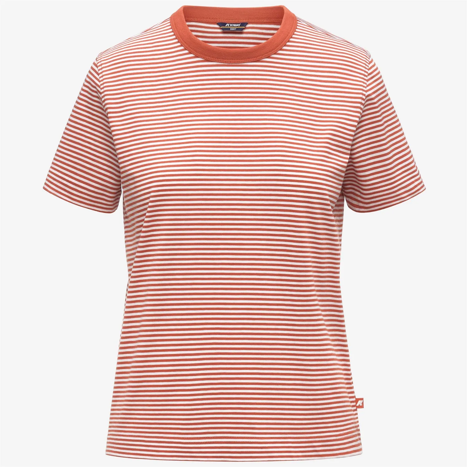 K-Way Elodie Slimline Jersey tricou dama alb bumbac dungi