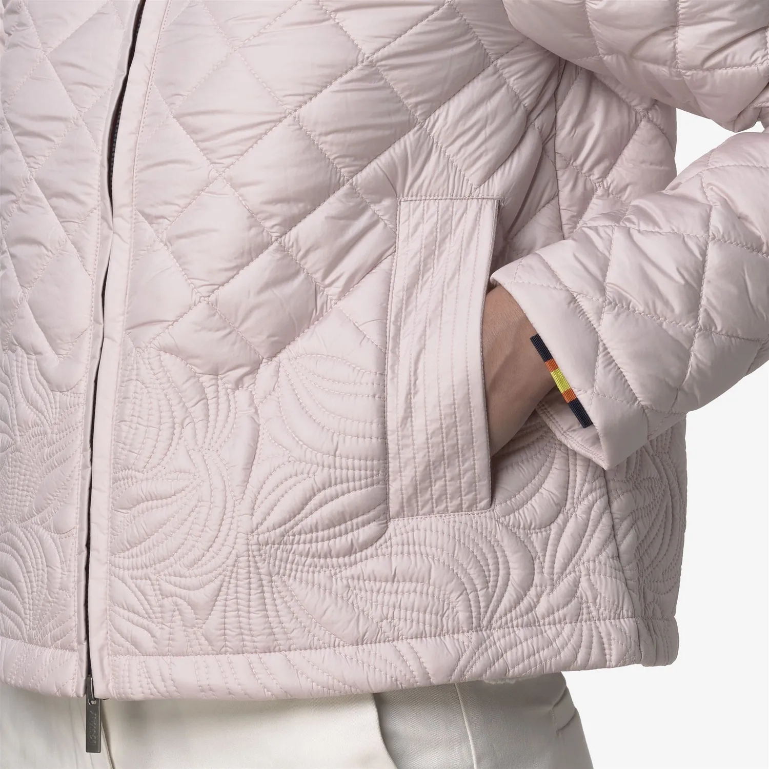 K-Way Adely Premium Warm geaca dama roz matlasata