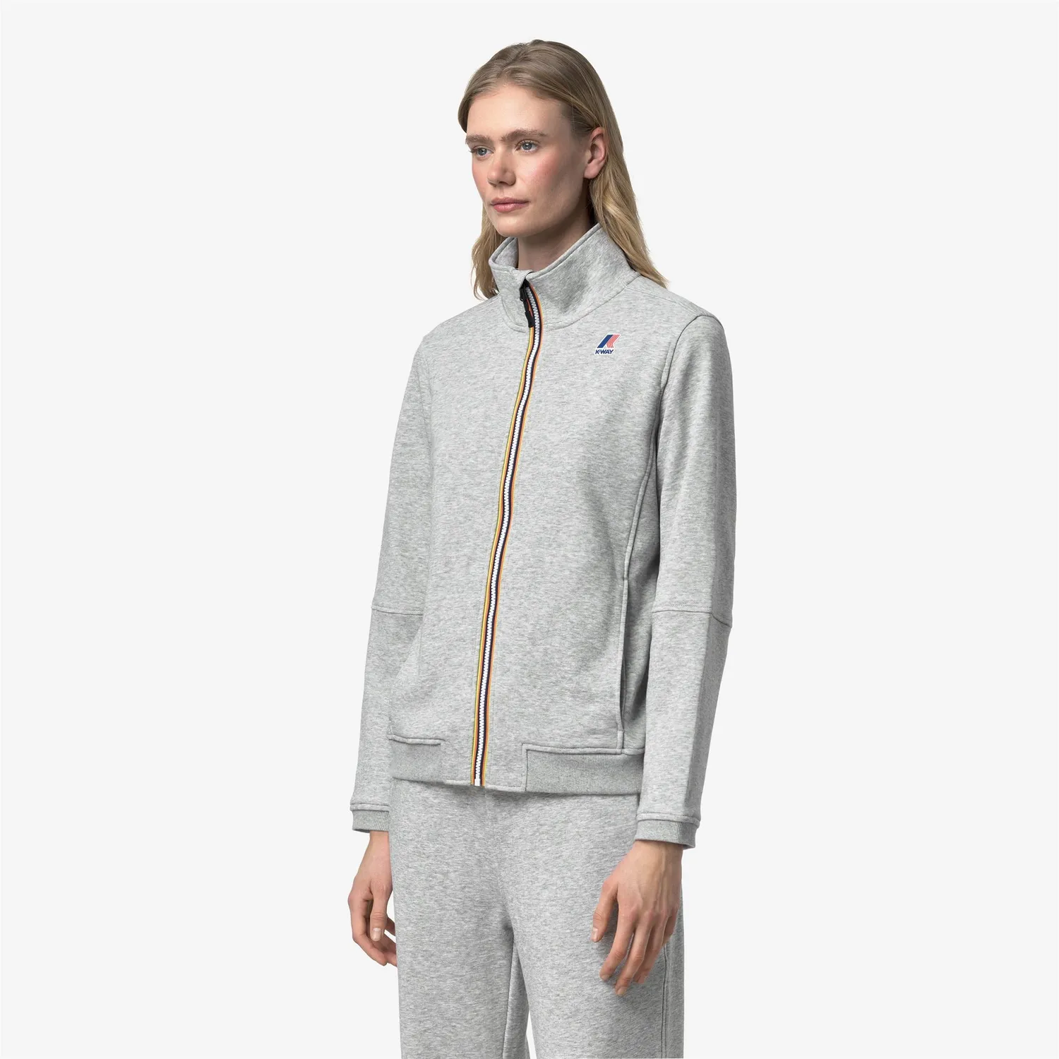 K-Way Pepin hanorac fleece unisex gri melanj