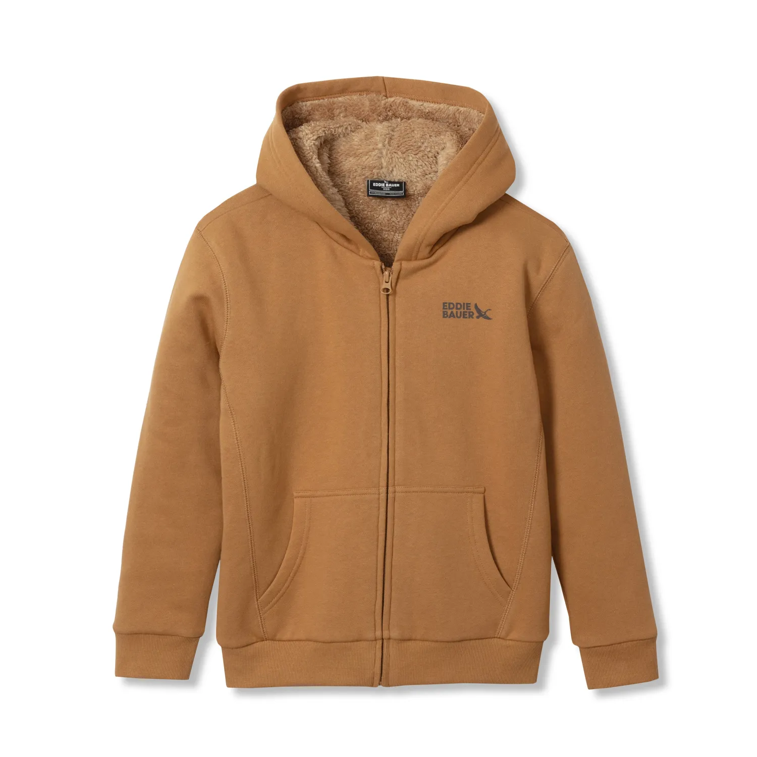 Eddie Bauer Camp Fleece hanorac băieți negru cu glugă