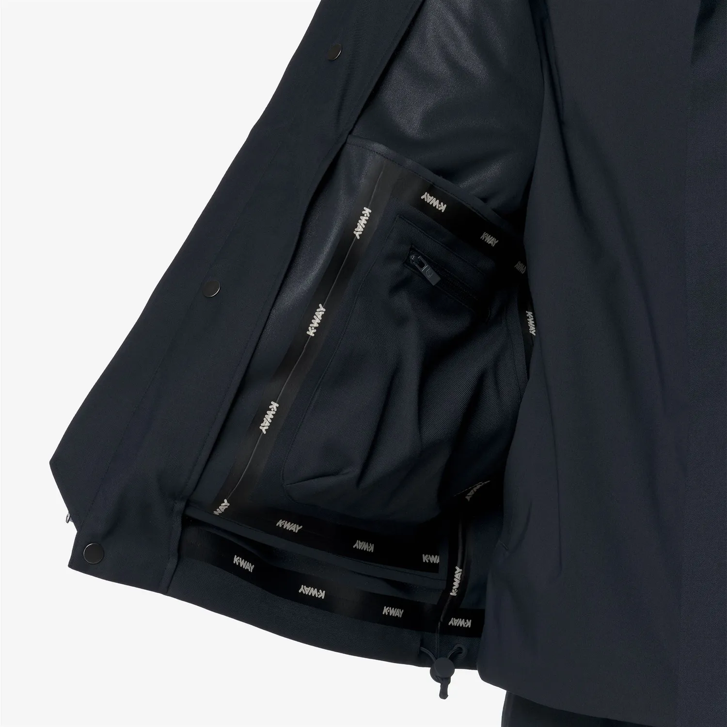 K-Way Louir 3L Wool palton barbati albastru calduros