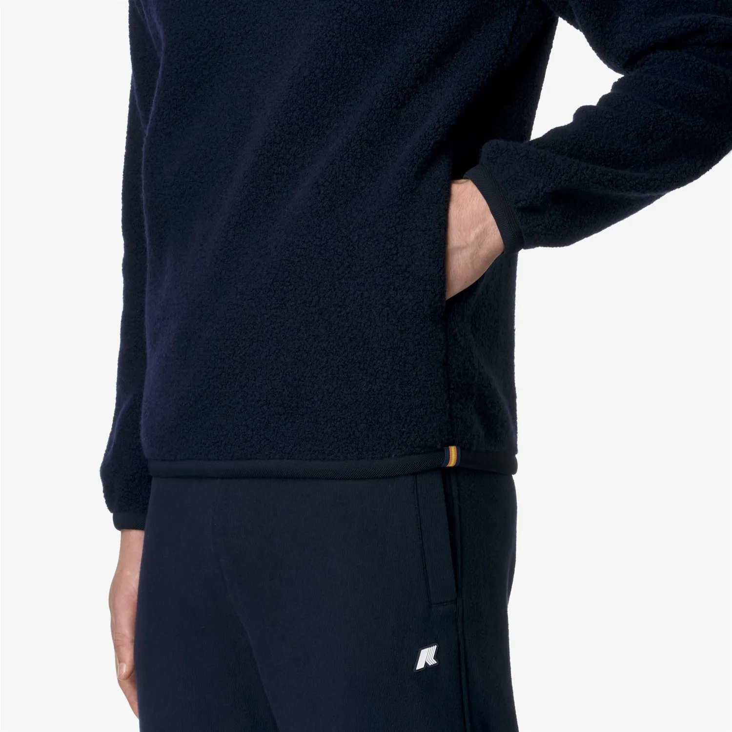 K-Way Eround Wool Fleece pulover albastru lana