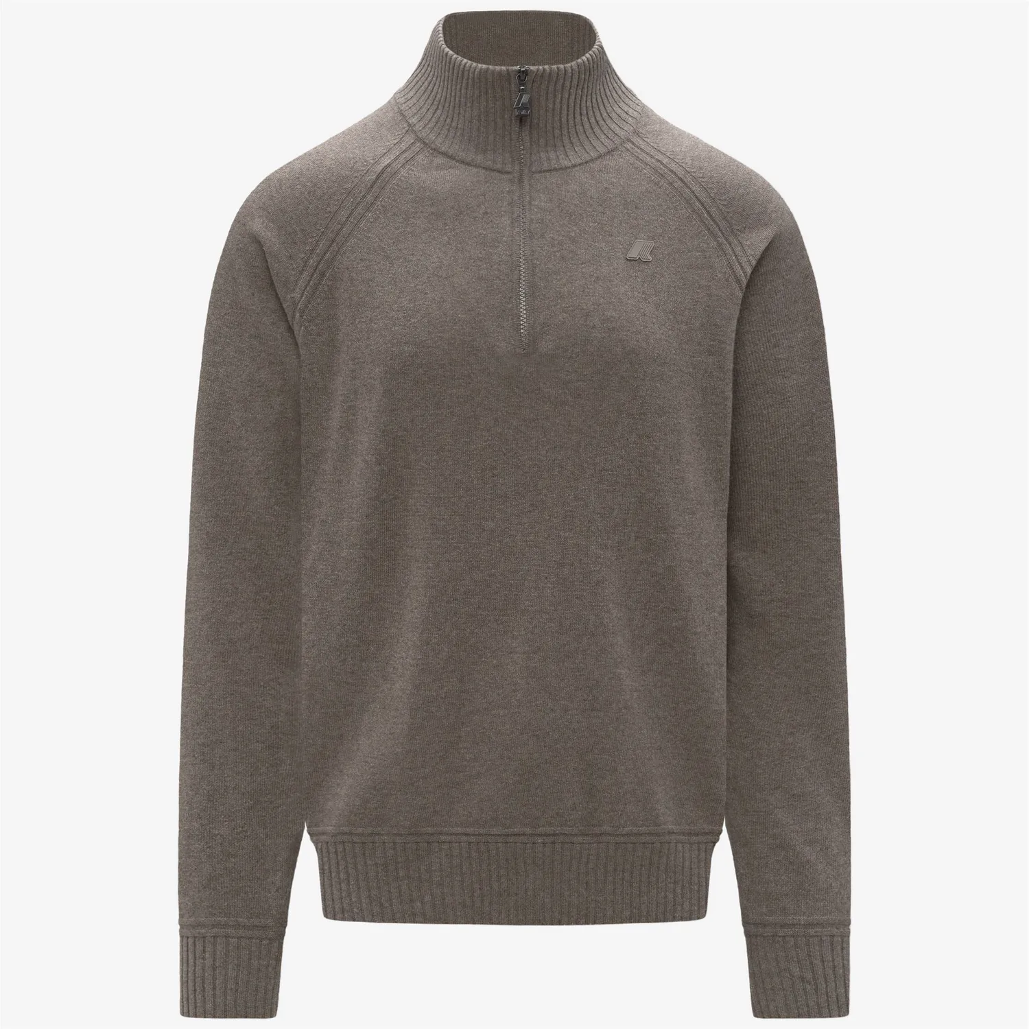 K-Way Cadras Wool Cashmere polo barbati bej fermoar