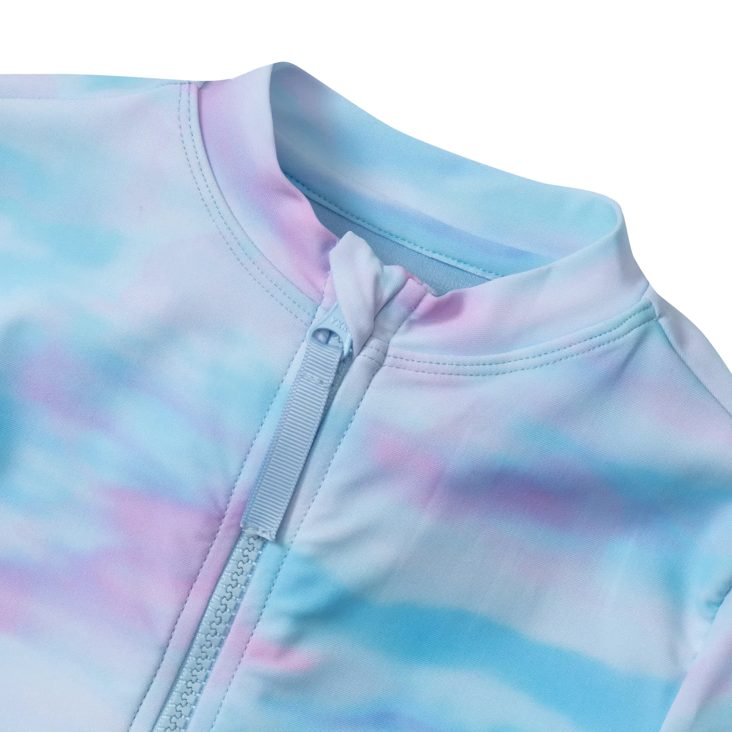 Eddie Bauer Sea Spray SS One PC Zip Front costum baie lavender mânecă lungă