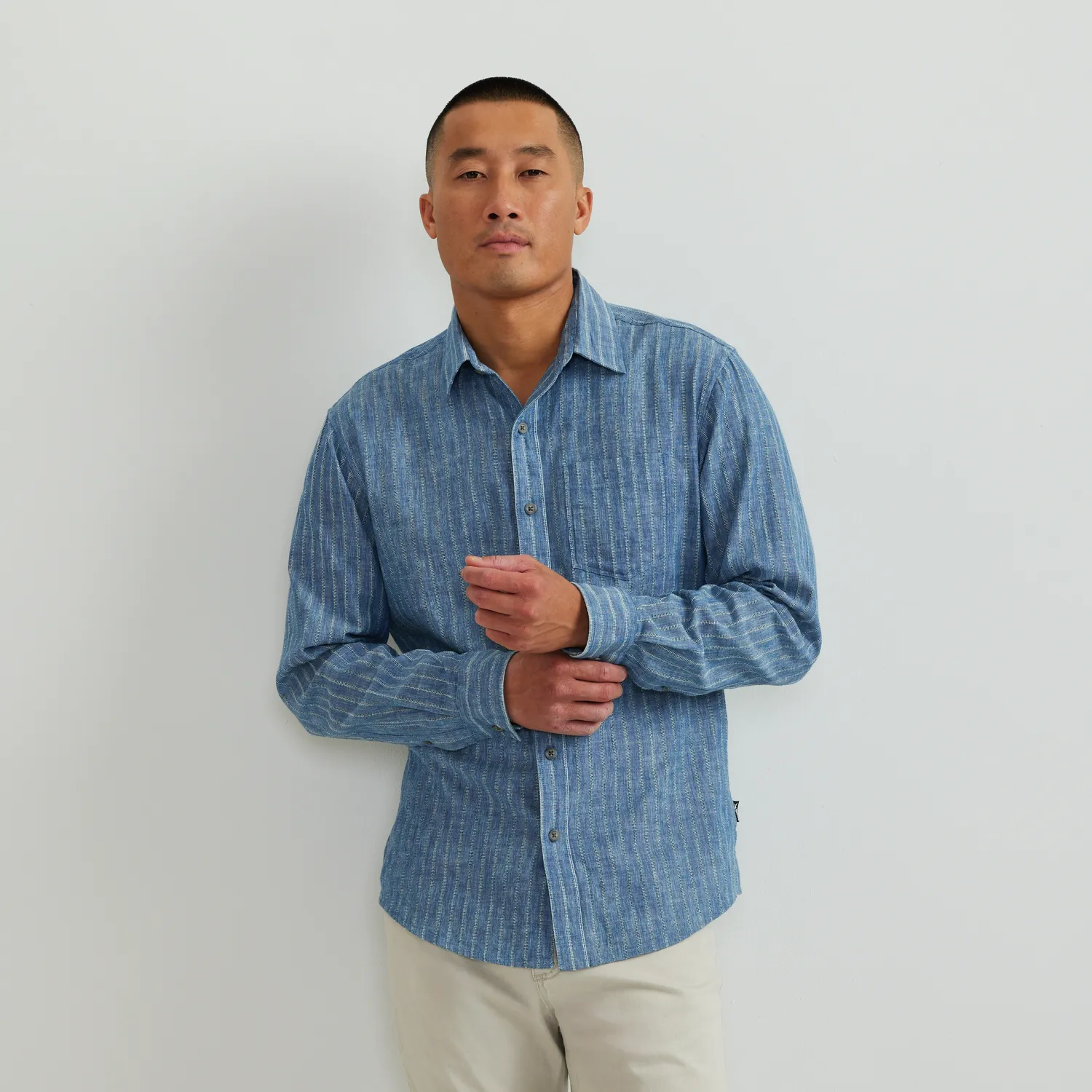 Eddie Bauer Vintage Shirt camasa albastru deschis
