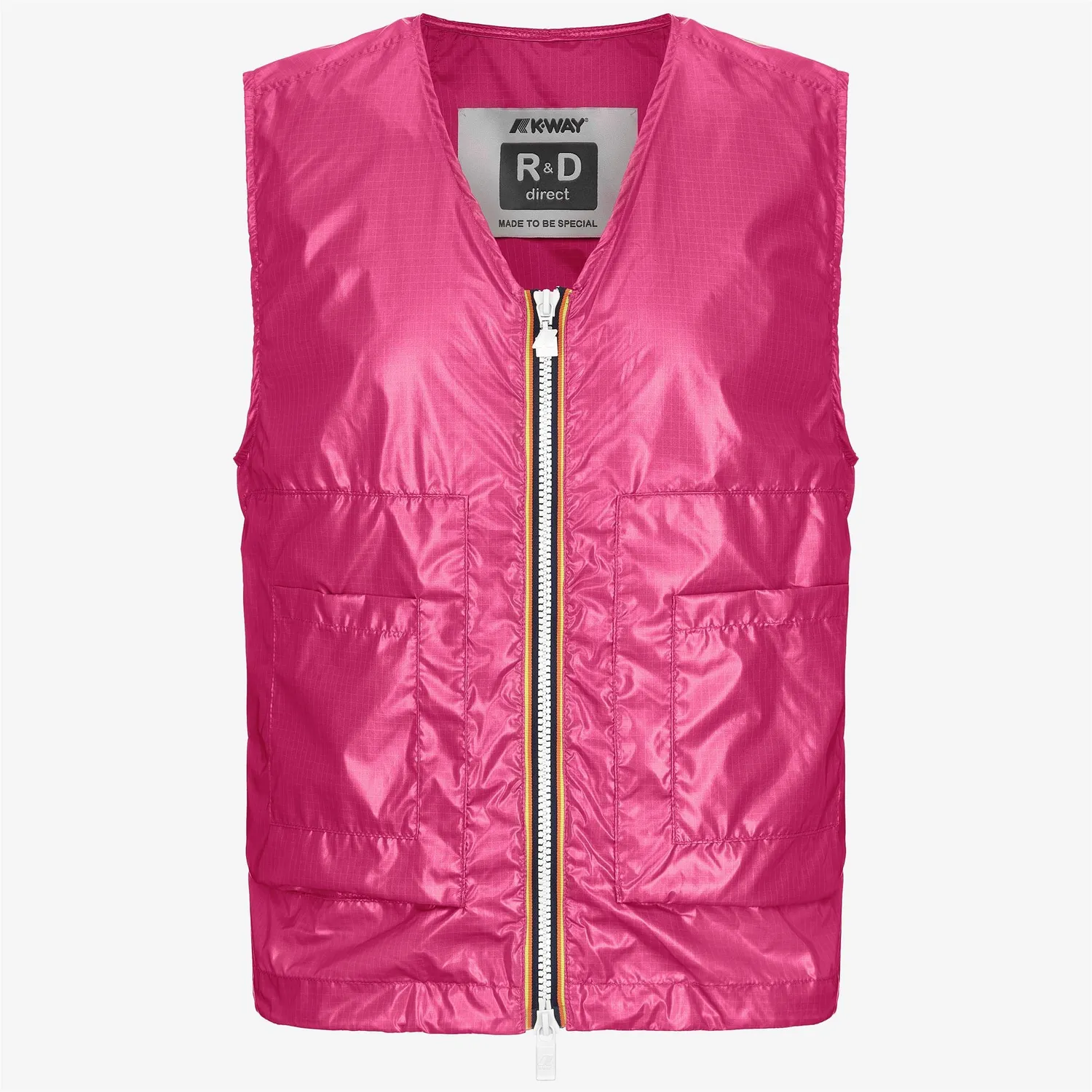 K-Way Barnel K6116XW vesta ripstop roz semi-transparenta
