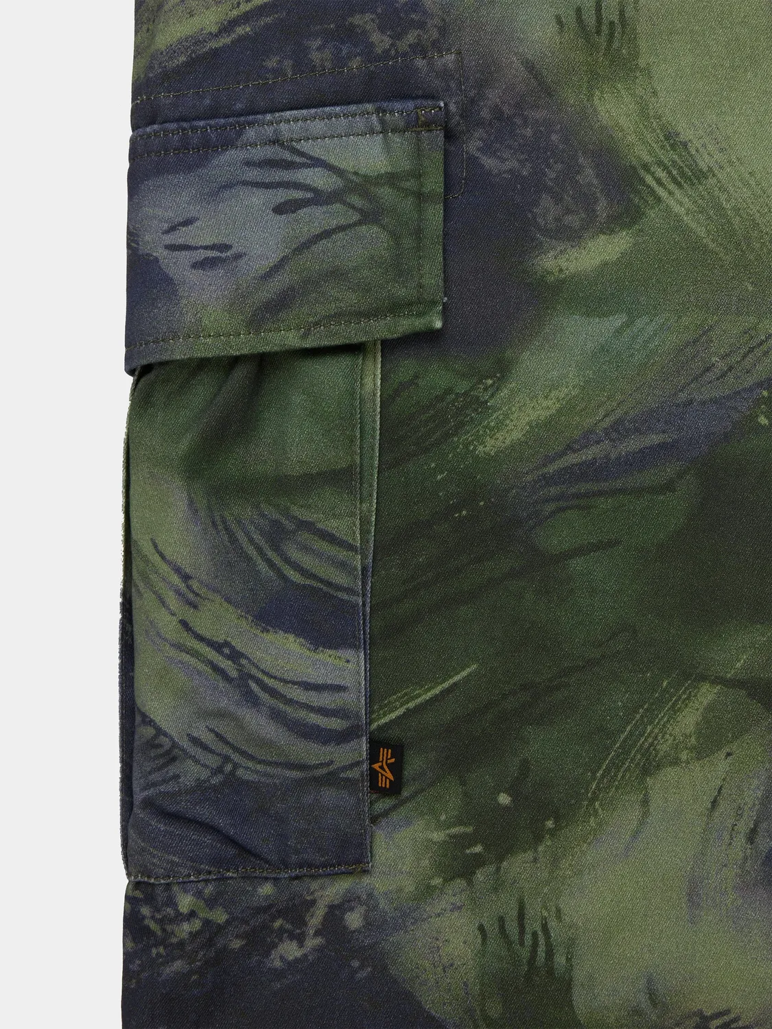 Alpha Industries ACU pantaloni cargo olive camo bumbac