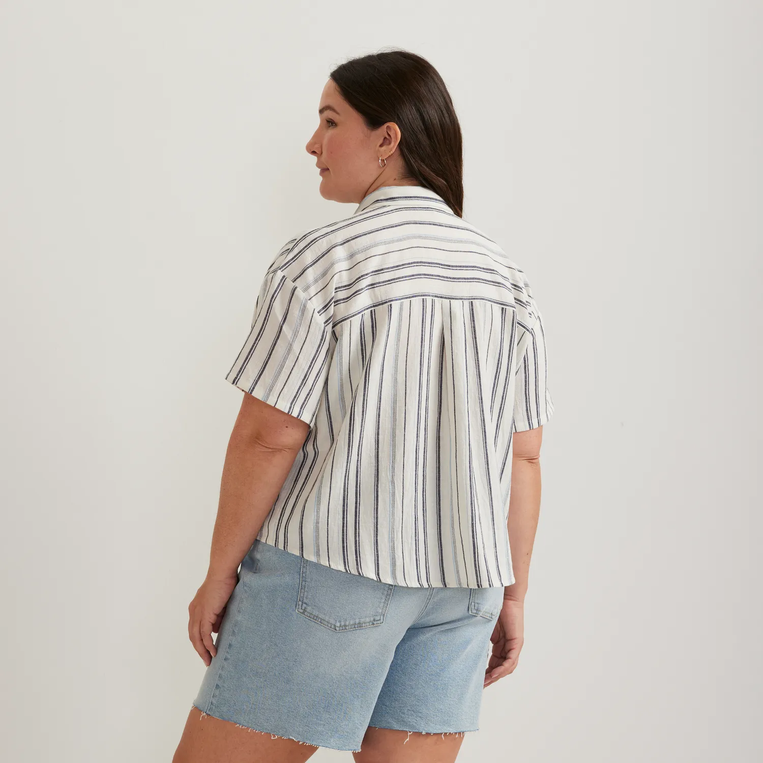 Eddie Bauer Destination Utility camasa dama Ivory cu dungi