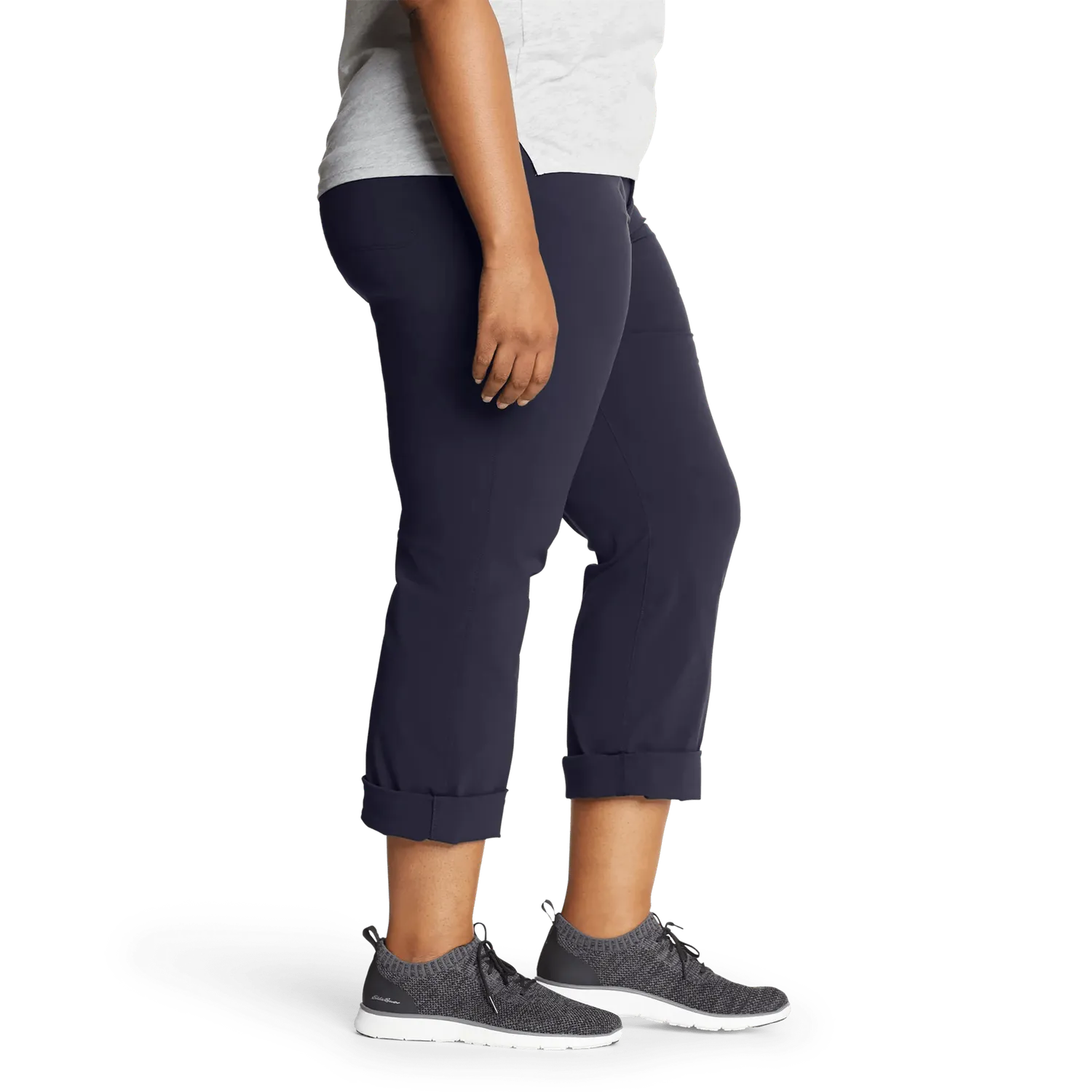 Eddie Bauer Sightscape pantaloni bej convertibili capri