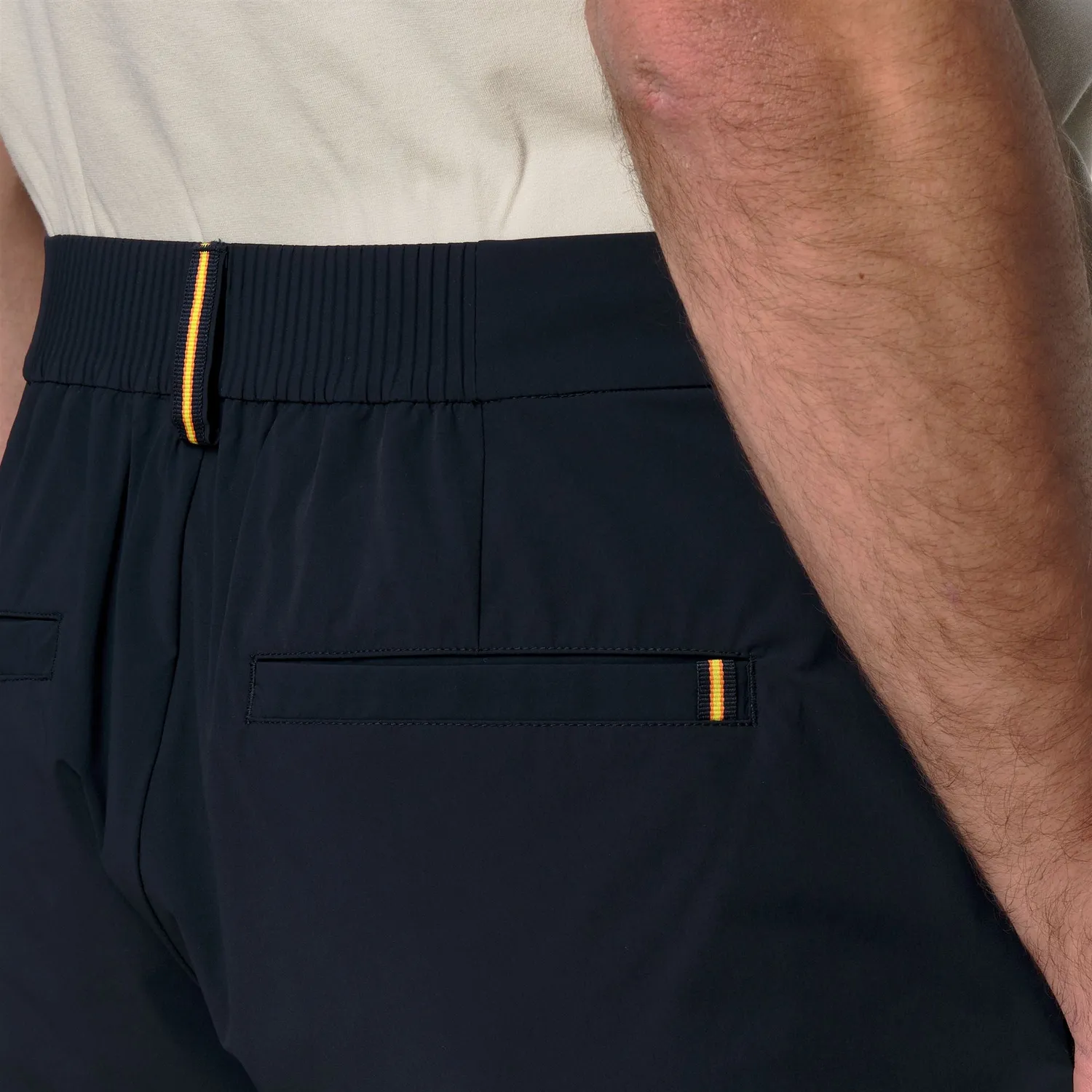 K-Way Ilton pantaloni scurți bărbați albaștri stretch