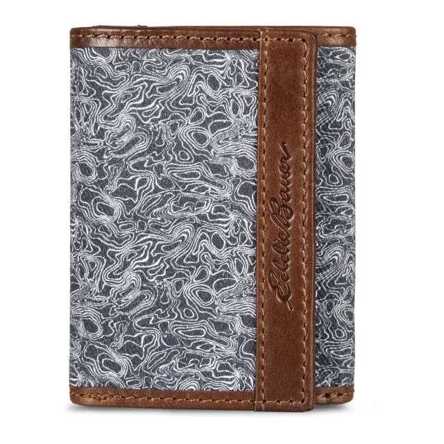 Portofel Eddie Bauer Pioneer Trifold gri RFID