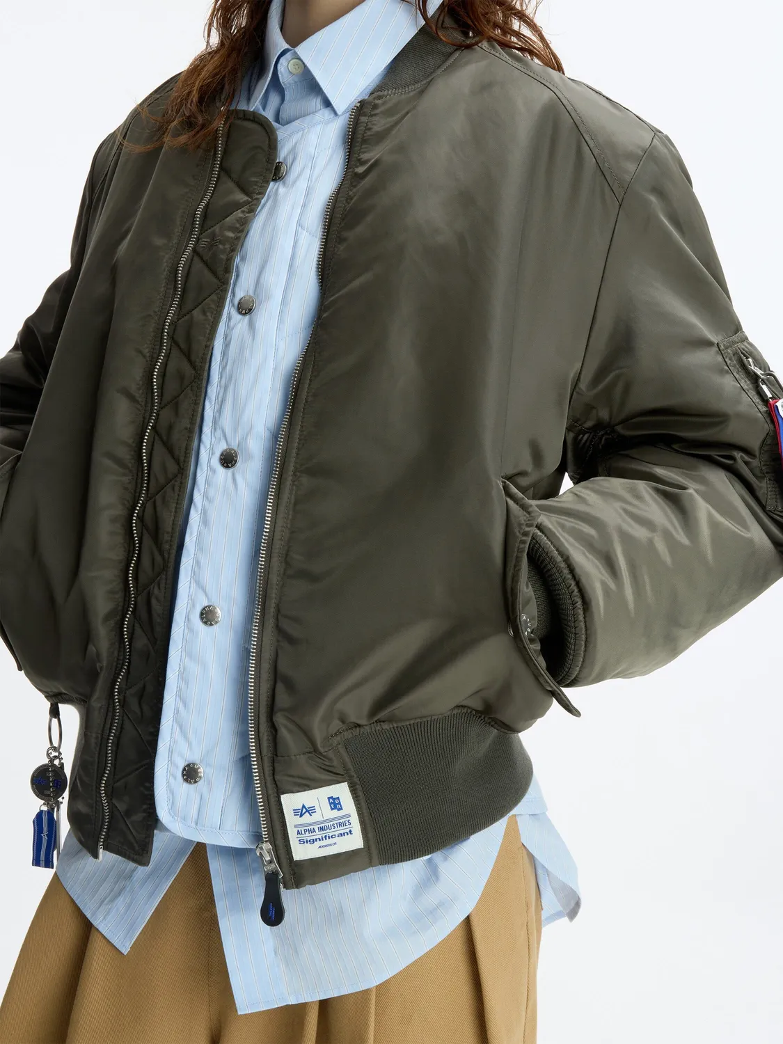 Alpha Industries Ader Error MA-1 vesta kaki detasabila
