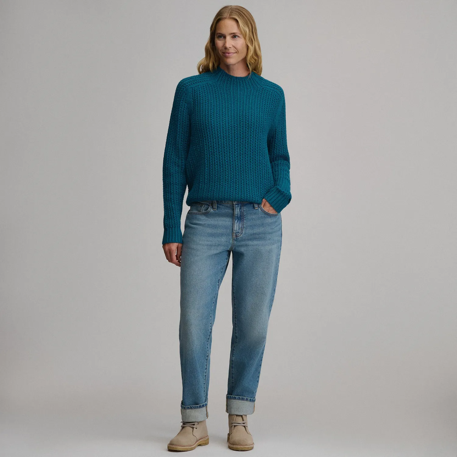 Eddie Bauer Everloft pulover dama Sugar Plum calduros