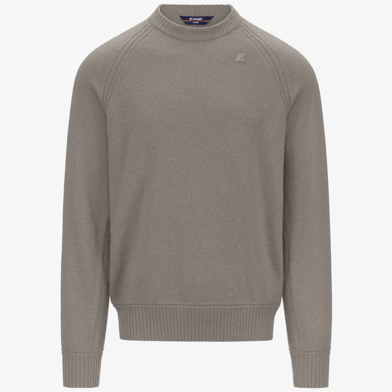 K-Way Sebas pulover bărbați Beige Brown Mel lână cașmir