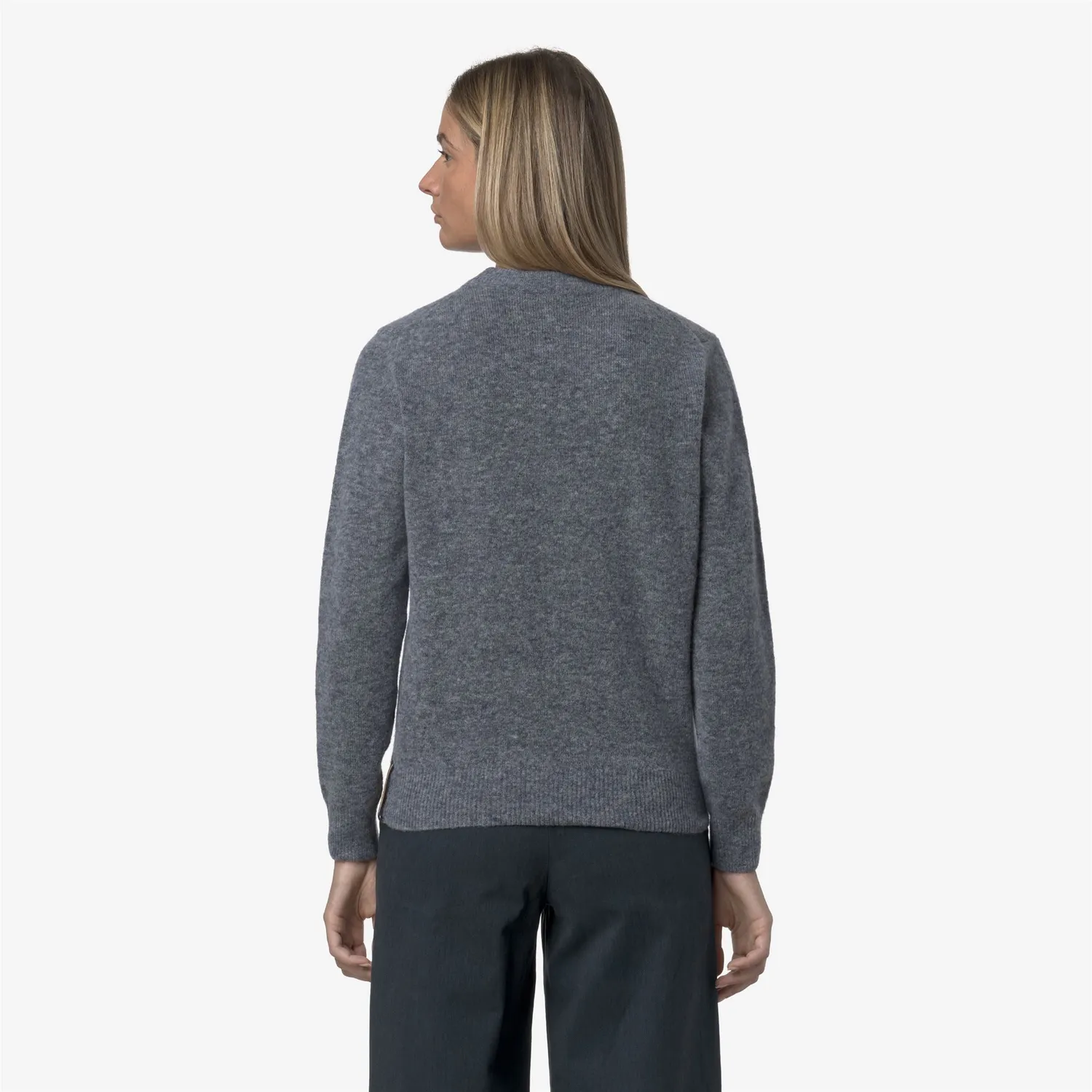K-Way Clarisse Wool Stretch pulover dama Blue Wild Mix