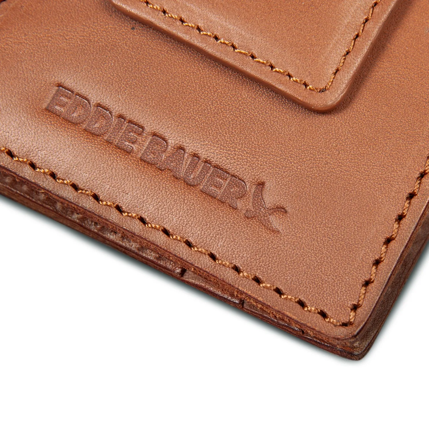 Eddie Bauer Outdoor Leather Portofel Piele Maro