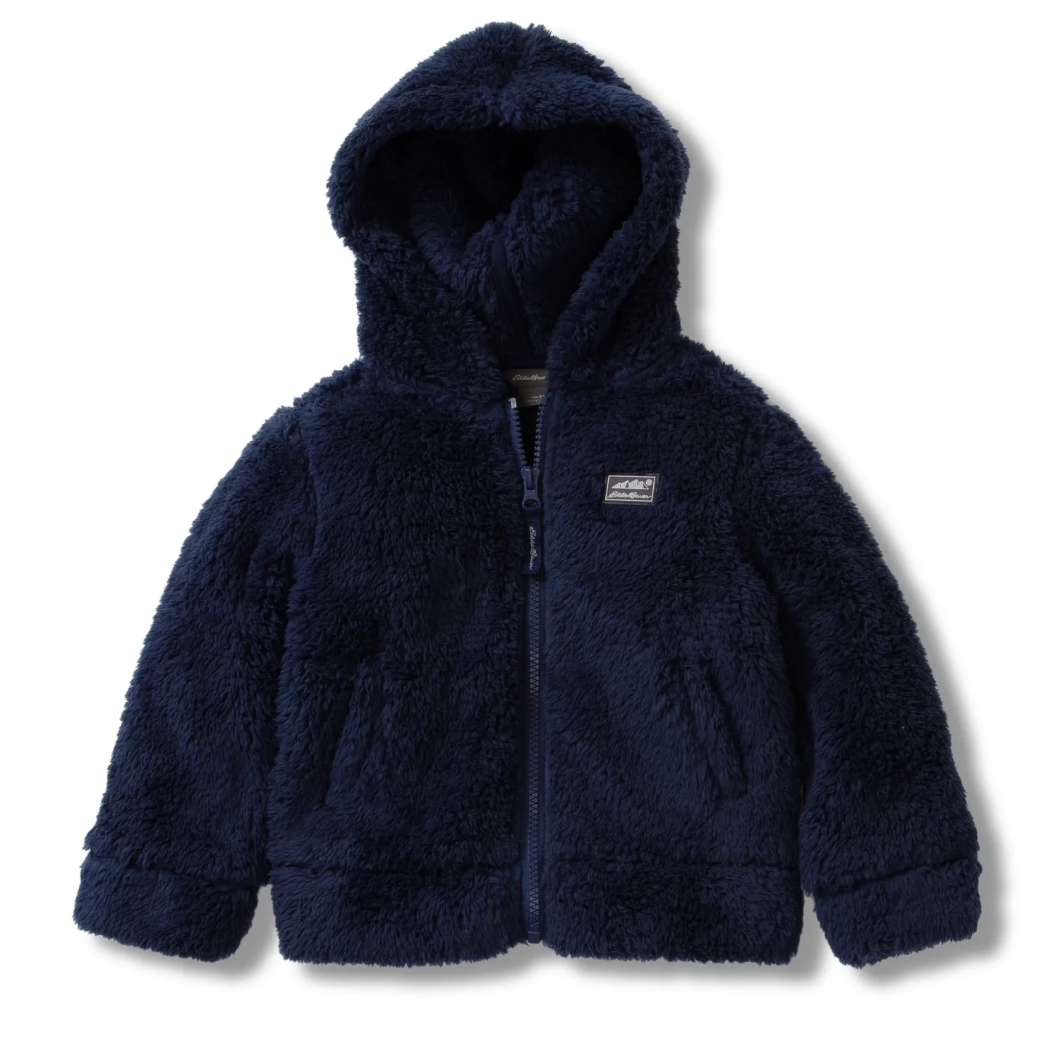 Eddie Bauer Infant Quest Fleece Plush Hooded geaca bebelusi albastru calduroasa