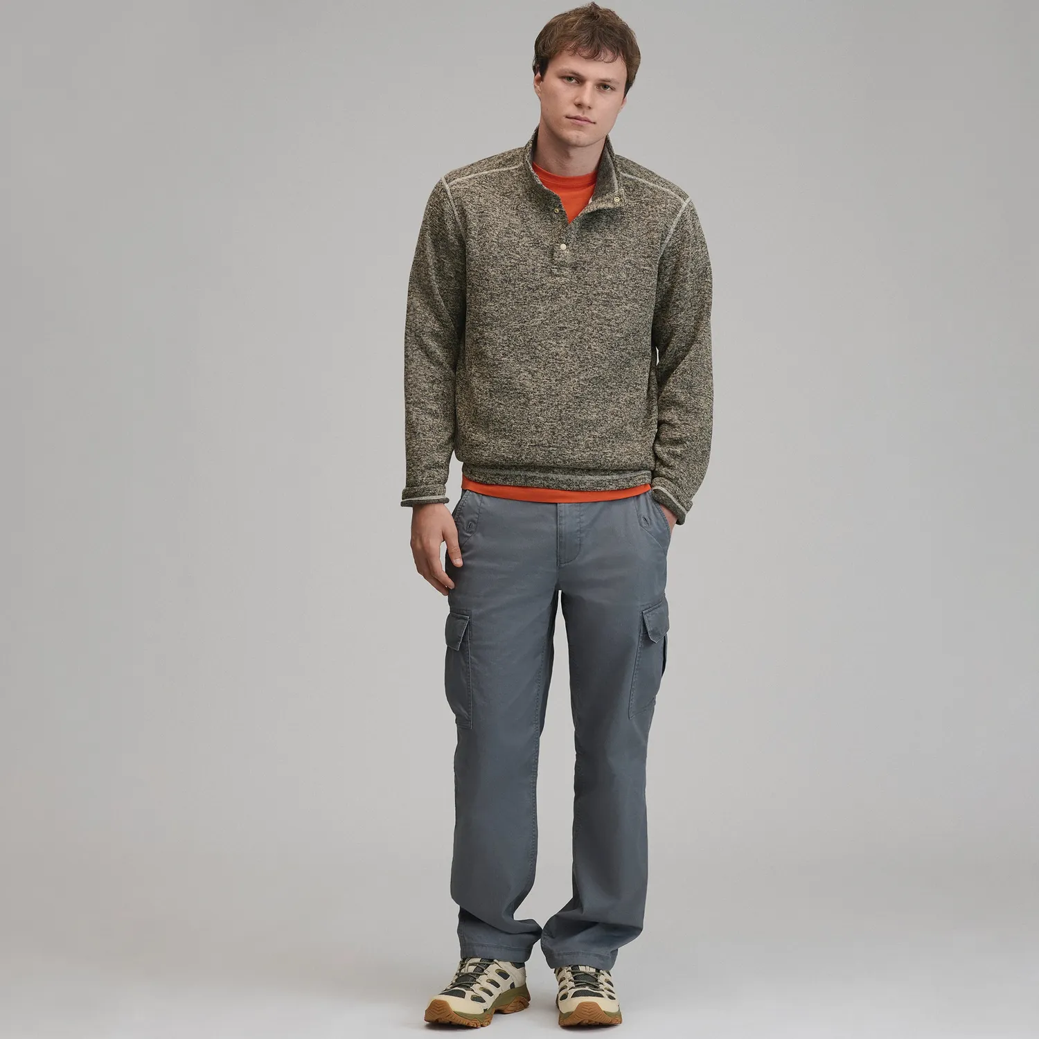 Eddie Bauer Radiator Fleece 2.0 Snap Mock hanorac bărbați albastru