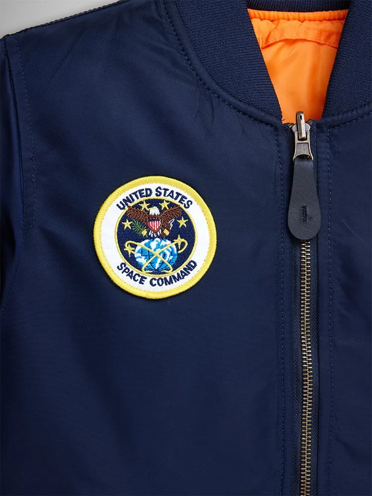 Alpha Industries Youth NASA MA-1 bomber albastru replica