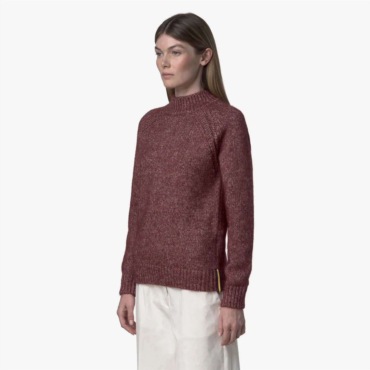 K-Way Terry pulover rosu dama alpaca