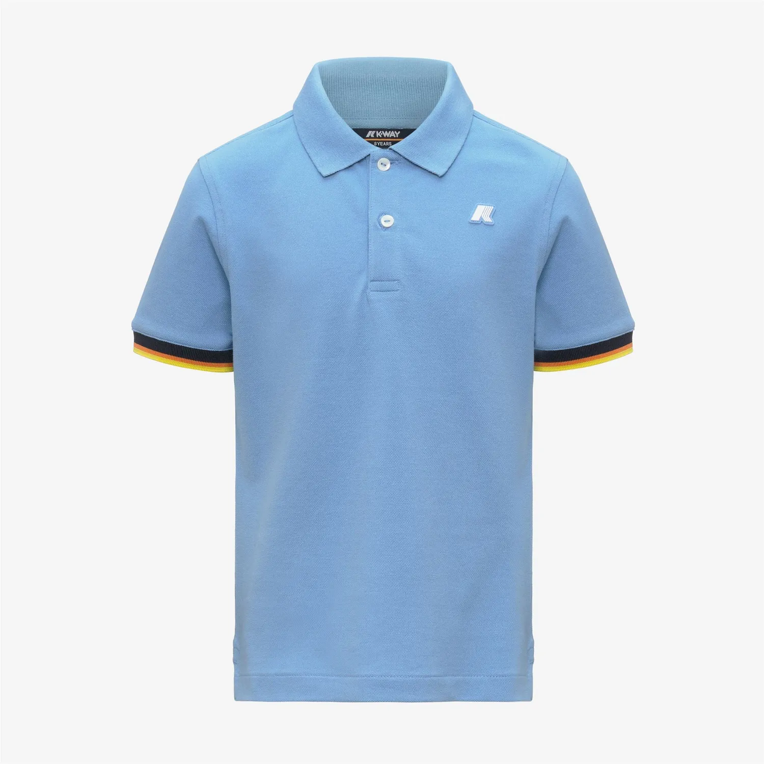 K-Way P. Vincent Pique polo baieti Blue Cielo regular